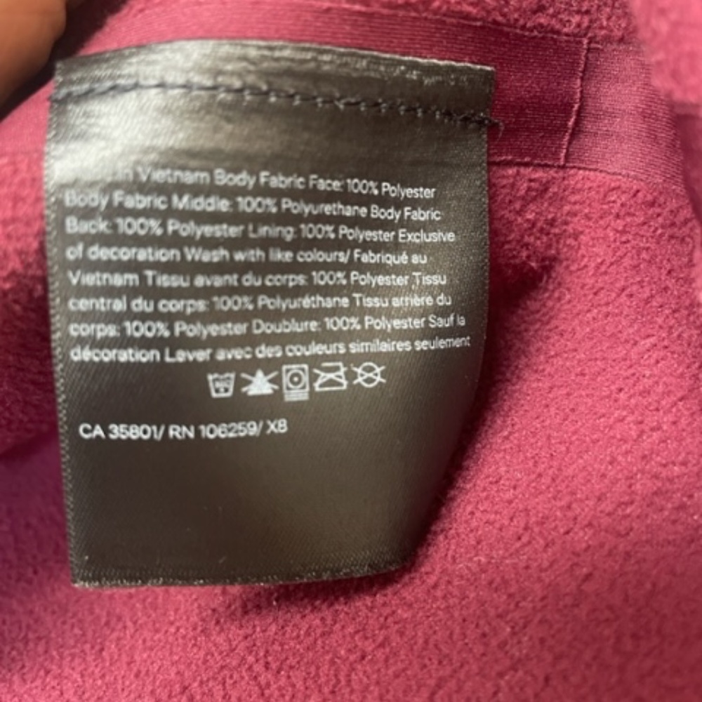 Lululemon Glyde Along Softshell Hooded Jacket Deep Ruby LIKE NEW - Picture 9 of 13